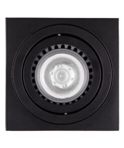GloboStar® AKIRA 60621 Επιφανειακό Κινούμενο Τετράγωνο Φωτιστικό Σποτ Αλουμινίου με Ντουί GU10 AC 220-240V IP44 Μ8 x Π8 x Υ10cm - Μαύρο 9 60621 3