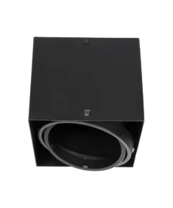 GloboStar® MAGMA 60626 Μοντέρνο Φωτιστικό Οροφής Σποτ Μονόφωτο 1 x GU10 IP20 Μαύρο Αλουμίνιο - Μ15 x Π15 x Υ13cm 9 60626 2