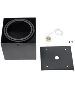 GloboStar® MAGMA 60626 Μοντέρνο Φωτιστικό Οροφής Σποτ Μονόφωτο 1 x GU10 IP20 Μαύρο Αλουμίνιο - Μ15 x Π15 x Υ13cm 13 60626 6