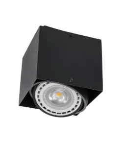 GloboStar® MAGMA 60626 Μοντέρνο Φωτιστικό Οροφής Σποτ Μονόφωτο 1 x GU10 IP20 Μαύρο Αλουμίνιο - Μ15 x Π15 x Υ13cm 14 60626 7