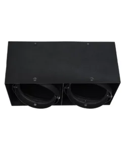 Alternative view of GloboStar® MAGMA 60627 Μοντέρνο Φωτιστικό Οροφής Σποτ Δίφωτο 2 x GU10 IP20 Μαύρο Αλουμίνιο - Μ30 x Π15 x Υ13cm