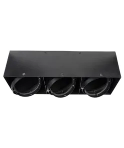 GloboStar® MAGMA 60628 Μοντέρνο Φωτιστικό Οροφής Σποτ Τρίφωτο 3 x GU10 IP20 Μαύρο Αλουμίνιο - Μ45 x Π15 x Υ13cm 9 60628 2