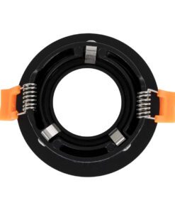 GloboStar® OMICRON 60631 Χωνευτό Στρόγγυλο Σποτ Οροφής για Λάμπα MR16/GU10 - IP20 - Χυτό Αλουμίνιο - Φ8.5 x Υ3cm - Μαύρο - 5 Years Warranty 10 60631 3