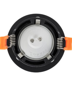 GloboStar® OMICRON 60631 Χωνευτό Στρόγγυλο Σποτ Οροφής για Λάμπα MR16/GU10 - IP20 - Χυτό Αλουμίνιο - Φ8.5 x Υ3cm - Μαύρο - 5 Years Warranty 11 60631 4