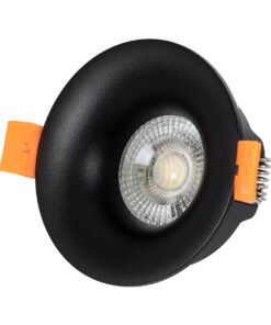 GloboStar® OMICRON 60631 Χωνευτό Στρόγγυλο Σποτ Οροφής για Λάμπα MR16/GU10 - IP20 - Χυτό Αλουμίνιο - Φ8.5 x Υ3cm - Μαύρο - 5 Years Warranty 12 60631 5