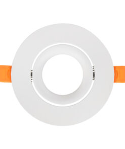 Alternative view of GloboStar® OMEGA 60634 Χωνευτό Κινούμενο Στρόγγυλο Σποτ Οροφής για Λάμπα MR16/GU10 - IP20 - Χυτό Αλουμίνιο - Φ10.5 x Υ2.2cm - Λευκό - 5 Years Warranty