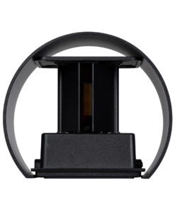 GloboStar® AXIS-R 60637 Φωτιστικό Τοίχου - Απλίκα Αρχιτεκτονικού Φωτισμού Εσωτερικού/Εξωτερικού Χώρου Up & Down LED 10W 1150lm 10 έως 60° AC 220-240V Αδιάβροχο IP65 Μ10 x Π10 x Υ10cm - Θερμό Λευκό 2700K - Μαύρο - Bridgelux Chip - 3 Years Warranty 18 60637 6