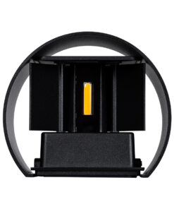 GloboStar® AXIS-R 60637 Φωτιστικό Τοίχου - Απλίκα Αρχιτεκτονικού Φωτισμού Εσωτερικού/Εξωτερικού Χώρου Up & Down LED 10W 1150lm 10 έως 60° AC 220-240V Αδιάβροχο IP65 Μ10 x Π10 x Υ10cm - Θερμό Λευκό 2700K - Μαύρο - Bridgelux Chip - 3 Years Warranty 19 60637 7