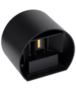 GloboStar® AXIS-R 60637 Φωτιστικό Τοίχου - Απλίκα Αρχιτεκτονικού Φωτισμού Εσωτερικού/Εξωτερικού Χώρου Up & Down LED 10W 1150lm 10 έως 60° AC 220-240V Αδιάβροχο IP65 Μ10 x Π10 x Υ10cm - Θερμό Λευκό 2700K - Μαύρο - Bridgelux Chip - 3 Years Warranty 20 60637 8