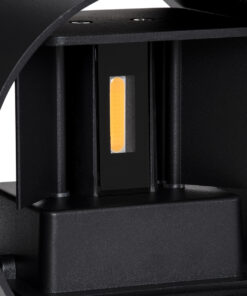 GloboStar® AXIS-R 60637 Φωτιστικό Τοίχου - Απλίκα Αρχιτεκτονικού Φωτισμού Εσωτερικού/Εξωτερικού Χώρου Up & Down LED 10W 1150lm 10 έως 60° AC 220-240V Αδιάβροχο IP65 Μ10 x Π10 x Υ10cm - Θερμό Λευκό 2700K - Μαύρο - Bridgelux Chip - 3 Years Warranty 21 60637 9