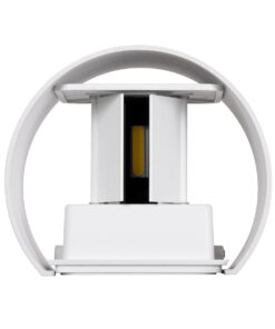 GloboStar® AXIS-R 60638 Φωτιστικό Τοίχου - Απλίκα Αρχιτεκτονικού Φωτισμού Εσωτερικού/Εξωτερικού Χώρου Up & Down LED 10W 1200lm 10 έως 60° AC 220-240V Αδιάβροχο IP65 Μ10 x Π10 x Υ10cm - Φυσικό Λευκό 4500K - Λευκό - Bridgelux Chip - 3 Years Warranty 18 60638 6