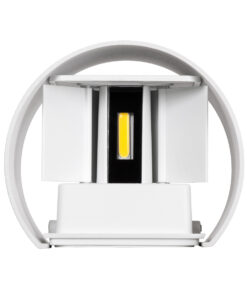 GloboStar® AXIS-R 60638 Φωτιστικό Τοίχου - Απλίκα Αρχιτεκτονικού Φωτισμού Εσωτερικού/Εξωτερικού Χώρου Up & Down LED 10W 1200lm 10 έως 60° AC 220-240V Αδιάβροχο IP65 Μ10 x Π10 x Υ10cm - Φυσικό Λευκό 4500K - Λευκό - Bridgelux Chip - 3 Years Warranty 19 60638 7