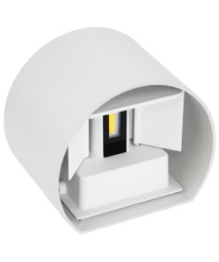 GloboStar® AXIS-R 60638 Φωτιστικό Τοίχου - Απλίκα Αρχιτεκτονικού Φωτισμού Εσωτερικού/Εξωτερικού Χώρου Up & Down LED 10W 1200lm 10 έως 60° AC 220-240V Αδιάβροχο IP65 Μ10 x Π10 x Υ10cm - Φυσικό Λευκό 4500K - Λευκό - Bridgelux Chip - 3 Years Warranty 20 60638 8