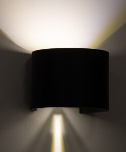 GloboStar® AXIS-R 60639 Φωτιστικό Τοίχου - Απλίκα Αρχιτεκτονικού Φωτισμού Εσωτερικού/Εξωτερικού Χώρου Up & Down LED 10W 1200lm 10 έως 60° AC 220-240V Αδιάβροχο IP65 Μ10 x Π10 x Υ10cm - Φυσικό Λευκό 4500K - Γκρι Ανθρακί- Bridgelux Chip - 3 Years Warranty 22 60639 10