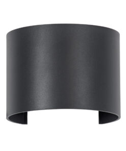 GloboStar® AXIS-R 60639 Φωτιστικό Τοίχου - Απλίκα Αρχιτεκτονικού Φωτισμού Εσωτερικού/Εξωτερικού Χώρου Up & Down LED 10W 1200lm 10 έως 60° AC 220-240V Αδιάβροχο IP65 Μ10 x Π10 x Υ10cm - Φυσικό Λευκό 4500K - Γκρι Ανθρακί- Bridgelux Chip - 3 Years Warranty 15 60639 3