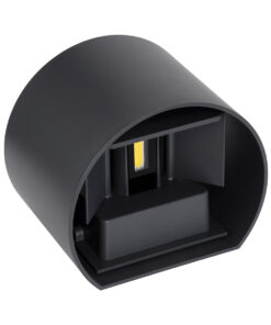 GloboStar® AXIS-R 60639 Φωτιστικό Τοίχου - Απλίκα Αρχιτεκτονικού Φωτισμού Εσωτερικού/Εξωτερικού Χώρου Up & Down LED 10W 1200lm 10 έως 60° AC 220-240V Αδιάβροχο IP65 Μ10 x Π10 x Υ10cm - Φυσικό Λευκό 4500K - Γκρι Ανθρακί- Bridgelux Chip - 3 Years Warranty 20 60639 8