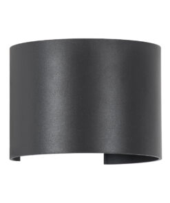 Alternative view of GloboStar® AXIS-R 60642 Φωτιστικό Τοίχου - Απλίκα Αρχιτεκτονικού Φωτισμού Εσωτερικού/Εξωτερικού Χώρου Up & Down LED 10W 1250lm 10 έως 60° AC 220-240V Αδιάβροχο IP65 Μ10 x Π10 x Υ10cm - Ψυχρό Λευκό 6000K - Γκρι Ανθρακί- Bridgelux Chip - 3 Years Warranty