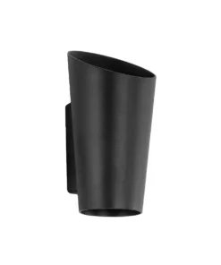 GloboStar® GLOBOSTAR® GANETTI 60671 Μοντέρνο Φωτιστικό Τοίχου - Απλίκα LED 10W 1250lm 60° AC 220-240V Αδιάβροχο IP65 Θερμό Λευκό 2700K - Bridgelux COB Chip & TÜV SÜD Driver - Μαύρο Ματ - Μ9.5 x Π11 x Υ19cm - 5 Χρόνια Εγγύηση