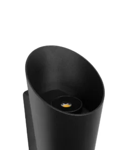 GLOBOSTAR® GANETTI 60671 Μοντέρνο Φωτιστικό Τοίχου - Απλίκα LED 10W 1250lm 60° AC 220-240V Αδιάβροχο IP65 Θερμό Λευκό 2700K - Bridgelux COB Chip & TÜV SÜD Driver - Μαύρο Ματ - Μ9.5 x Π11 x Υ19cm - 5 Χρόνια Εγγύηση 14 60671 6