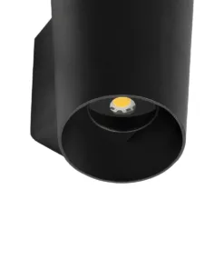 GLOBOSTAR® GANETTI 60671 Μοντέρνο Φωτιστικό Τοίχου - Απλίκα LED 10W 1250lm 60° AC 220-240V Αδιάβροχο IP65 Θερμό Λευκό 2700K - Bridgelux COB Chip & TÜV SÜD Driver - Μαύρο Ματ - Μ9.5 x Π11 x Υ19cm - 5 Χρόνια Εγγύηση 15 60671 7