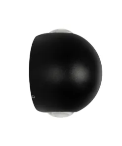 GLOBOSTAR® VEGA 60672 Μοντέρνο Φωτιστικό Τοίχου - Απλίκα LED 6W 750lm 30° AC 220-240V Αδιάβροχο IP65 Θερμό Λευκό 2700K - Bridgelux COB Chip & TÜV SÜD Driver - Μαύρο Ματ - Μ10 x Π7.5 x Υ10cm - 5 Χρόνια Εγγύηση 11 60672 3