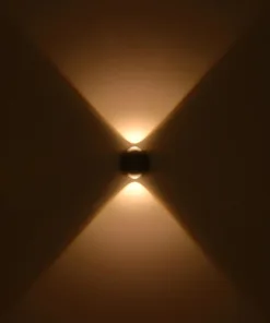 GLOBOSTAR® VEGA 60672 Μοντέρνο Φωτιστικό Τοίχου - Απλίκα LED 6W 750lm 30° AC 220-240V Αδιάβροχο IP65 Θερμό Λευκό 2700K - Bridgelux COB Chip & TÜV SÜD Driver - Μαύρο Ματ - Μ10 x Π7.5 x Υ10cm - 5 Χρόνια Εγγύηση 14 60672 6