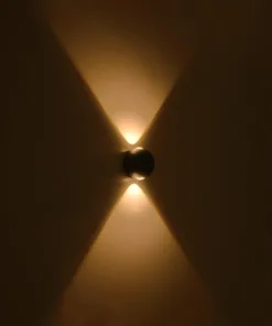 GLOBOSTAR® VEGA 60672 Μοντέρνο Φωτιστικό Τοίχου - Απλίκα LED 6W 750lm 30° AC 220-240V Αδιάβροχο IP65 Θερμό Λευκό 2700K - Bridgelux COB Chip & TÜV SÜD Driver - Μαύρο Ματ - Μ10 x Π7.5 x Υ10cm - 5 Χρόνια Εγγύηση 15 60672 7