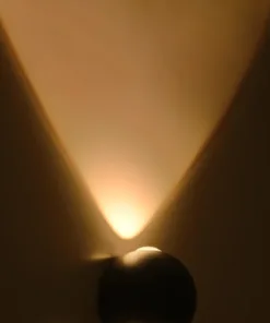 GLOBOSTAR® VEGA 60672 Μοντέρνο Φωτιστικό Τοίχου - Απλίκα LED 6W 750lm 30° AC 220-240V Αδιάβροχο IP65 Θερμό Λευκό 2700K - Bridgelux COB Chip & TÜV SÜD Driver - Μαύρο Ματ - Μ10 x Π7.5 x Υ10cm - 5 Χρόνια Εγγύηση 16 60672 8