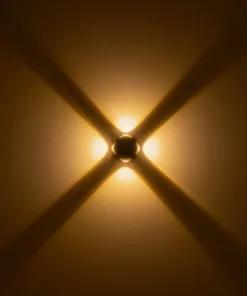 GLOBOSTAR® VEGA 60673 Μοντέρνο Φωτιστικό Τοίχου - Απλίκα LED 12W 1500lm 30° AC 220-240V Αδιάβροχο IP65 Θερμό Λευκό 2700K - Bridgelux COB Chip & TÜV SÜD Driver - Μαύρο Ματ - Μ10 x Π7.5 x Υ10cm - 5 Χρόνια Εγγύηση 12 60673 5