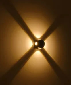 GLOBOSTAR® VEGA 60673 Μοντέρνο Φωτιστικό Τοίχου - Απλίκα LED 12W 1500lm 30° AC 220-240V Αδιάβροχο IP65 Θερμό Λευκό 2700K - Bridgelux COB Chip & TÜV SÜD Driver - Μαύρο Ματ - Μ10 x Π7.5 x Υ10cm - 5 Χρόνια Εγγύηση 13 60673 6