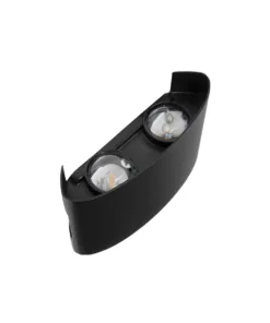 GLOBOSTAR® SIXOAD 60677 Μοντέρνο Φωτιστικό Τοίχου - Απλίκα LED 8W 1000lm 30° AC 220-240V Αδιάβροχο IP65 Θερμό Λευκό 2700K - CREE XPE Chip & TÜV SÜD Driver - Μαύρο Ματ - Μ12 x Π4 x Υ8cm - 5 Χρόνια Εγγύηση 13 60677 5