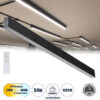GloboStar® GloboStar® FELIX 61028-S Γραμμικό Φωτιστικό Οροφής Linear LED CCT 54W 6500lm 120° AC 220-240V Μ120 x Π3.5 x Υ7cm - Εναλλαγή Φωτισμού μέσω Τηλεχειριστηρίου All In One Ψυχρό 6000k+Φυσικό 4500k+Θερμό 2700k Dimmable - Μαύρο - 3 Years Warranty
