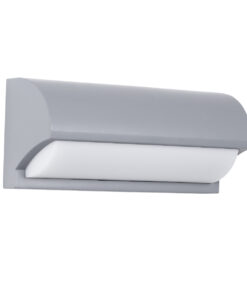 GloboStar® GLOBOSTAR® HORIZON 60692 Μοντέρνο Φωτιστικό Τοίχου - Απλίκα LED 15W 1575lm 120° AC 220-240V Αδιάβροχο IP65 Φυσικό Λευκό 4500K - Bridgelux SMD Chip - Γκρι Ματ - Μ23.5 x Π11 x Υ10cm - 3 Χρόνια Εγγύηση