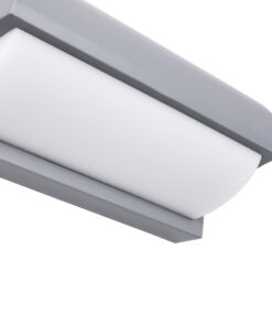 GLOBOSTAR® HORIZON 60692 Μοντέρνο Φωτιστικό Τοίχου - Απλίκα LED 15W 1575lm 120° AC 220-240V Αδιάβροχο IP65 Φυσικό Λευκό 4500K - Bridgelux SMD Chip - Γκρι Ματ - Μ23.5 x Π11 x Υ10cm - 3 Χρόνια Εγγύηση 12 60692 5