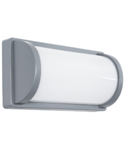 GloboStar® GLOBOSTAR® CELESTIAL 60695 Μοντέρνο Φωτιστικό Τοίχου - Απλίκα LED 15W 1575lm 120° AC 220-240V Αδιάβροχο IP65 Φυσικό Λευκό 4500K - Bridgelux SMD Chip - Γκρι Ματ - Μ26 x Π9 x Υ13.5cm - 3 Χρόνια Εγγύηση