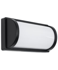 GloboStar® GLOBOSTAR® CELESTIAL 60696 Μοντέρνο Φωτιστικό Τοίχου - Απλίκα LED 15W 1575lm 120° AC 220-240V Αδιάβροχο IP65 Φυσικό Λευκό 4500K - Bridgelux SMD Chip - Μαύρο Ματ - Μ26 x Π9 x Υ13.5cm - 3 Χρόνια Εγγύηση