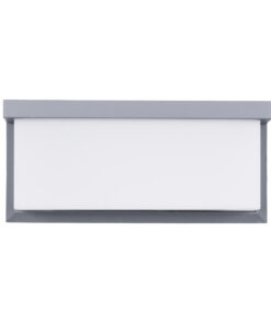 Alternative view of GLOBOSTAR® CITYSCAPE 60698 Μοντέρνο Φωτιστικό Τοίχου - Απλίκα LED 18W 1890lm 120° AC 220-240V Αδιάβροχο IP65 Φυσικό Λευκό 4500K - Bridgelux SMD Chip - Γκρι Ματ - Μ23.5 x Π11 x Υ10cm - 3 Χρόνια Εγγύηση