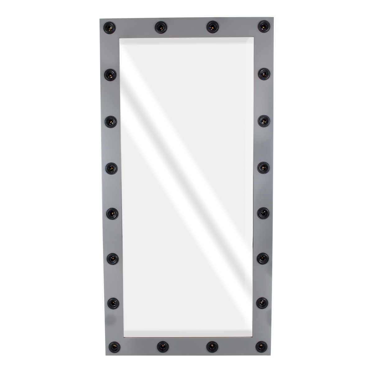 GloboStar® MAKEUP MIRROR-160x80-6 Μοντέρνος Καθρέπτης Μακιγιάζ με Πλαίσιο Φυσικού Ξύλου με Διακόπτη On/Off 20 x E27 AC220-240V - Μ80 x Π7 x Υ160cm - Γκρι Ανθρακί 4 GloboStar® MAKEUP MIRROR-160x80-6 Μοντέρνος Καθρέπτης Μακιγιάζ με Πλαίσιο Φυσικού Ξύλου με Διακόπτη On/Off 20 x E27 AC220-240V - Μ80 x Π7 x Υ160cm - Γκρι Ανθρακί - Image 3