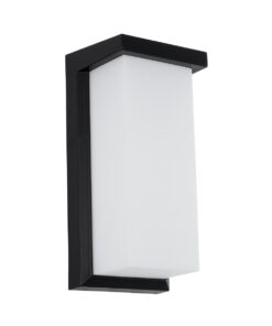 GloboStar® GLOBOSTAR® LOFT 60758 Μοντέρνο Φωτιστικό Τοίχου - Απλίκα LED 18W 1890lm 120° AC 220-240V Αδιάβροχο IP65 Φυσικό Λευκό 4500K - Bridgelux SMD Chip - Μαύρο Ματ - Μ24.5 x Π11 x Υ9.5cm - 3 Χρόνια Εγγύηση