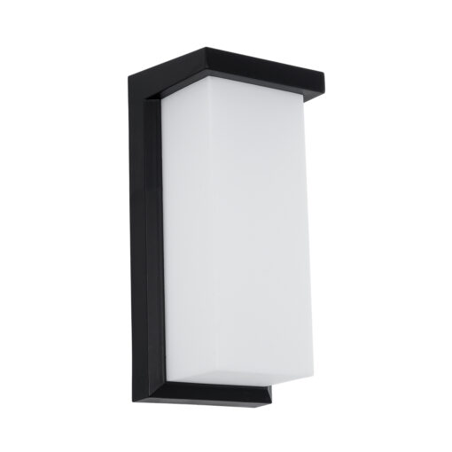 GloboStar® GLOBOSTAR® LOFT 60758 Μοντέρνο Φωτιστικό Τοίχου - Απλίκα LED 18W 1890lm 120° AC 220-240V Αδιάβροχο IP65 Φυσικό Λευκό 4500K - Bridgelux SMD Chip - Μαύρο Ματ - Μ24.5 x Π11 x Υ9.5cm - 3 Χρόνια Εγγύηση