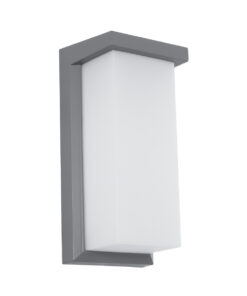 GloboStar® GLOBOSTAR® LOFT 60759 Μοντέρνο Φωτιστικό Τοίχου - Απλίκα LED 18W 1890lm 120° AC 220-240V Αδιάβροχο IP65 Φυσικό Λευκό 4500K - Bridgelux SMD Chip - Γκρι Ματ - Μ24.5 x Π11 x Υ9.5cm - 3 Χρόνια Εγγύηση