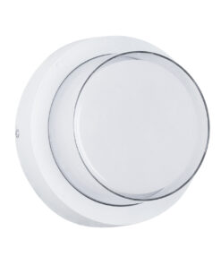 GloboStar® GLOBOSTAR® NEXUS 60763 Φωτιστικό Τοίχου - Απλίκα Εσωτερικού/Εξωτερικού Χώρου LED 10W 1050lm 120° AC175-265V Αδιάβροχο IP65 - Πλαστικό Σώμα - Φυσικό λευκό 4500K - Φ17 x Υ9cm - Λευκό - Bridgelux Chip - 3 Χρόνια Εγγύηση