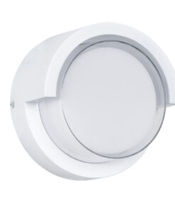 GloboStar® GLOBOSTAR® APEX 60766 Φωτιστικό Τοίχου - Απλίκα Εσωτερικού/Εξωτερικού Χώρου LED 10W 1050lm 120° AC175-265V Αδιάβροχο IP65 - Πλαστικό Σώμα - Φυσικό λευκό 4500K - Φ17 x Υ9cm - Λευκό - Bridgelux Chip - 3 Χρόνια Εγγύηση