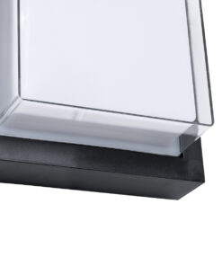 GLOBOSTAR® NEXUS 60767 Φωτιστικό Τοίχου - Απλίκα Εσωτερικού/Εξωτερικού Χώρου LED 10W 1050lm 120° AC175-265V Αδιάβροχο IP65 - Πλαστικό Σώμα - Φυσικό λευκό 4500K - Μ17 x Π17 x Υ9cm - Μαύρο - Bridgelux Chip - 3 Χρόνια Εγγύηση 11 60767 5