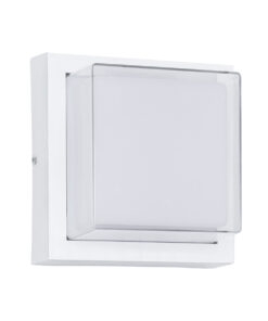 GloboStar® GLOBOSTAR® NEXUS 60769 Φωτιστικό Τοίχου - Απλίκα Εσωτερικού/Εξωτερικού Χώρου LED 10W 1050lm 120° AC175-265V Αδιάβροχο IP65 - Πλαστικό Σώμα - Φυσικό λευκό 4500K - Μ17 x Π17 x Υ9cm - Λευκό - Bridgelux Chip - 3 Χρόνια Εγγύηση