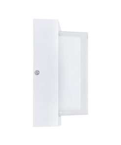 GLOBOSTAR® NEXUS 60769 Φωτιστικό Τοίχου - Απλίκα Εσωτερικού/Εξωτερικού Χώρου LED 10W 1050lm 120° AC175-265V Αδιάβροχο IP65 - Πλαστικό Σώμα - Φυσικό λευκό 4500K - Μ17 x Π17 x Υ9cm - Λευκό - Bridgelux Chip - 3 Χρόνια Εγγύηση 10 60769 4