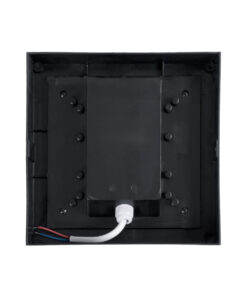 GLOBOSTAR® APEX 60771 Φωτιστικό Τοίχου - Απλίκα Εσωτερικού/Εξωτερικού Χώρου LED 10W 1050lm 120° AC175-265V Αδιάβροχο IP65 - Πλαστικό Σώμα - Φυσικό λευκό 4500K - Μ17 x Π17 x Υ9cm - Γκρι - Bridgelux Chip - 3 Χρόνια Εγγύηση 15 60771 6