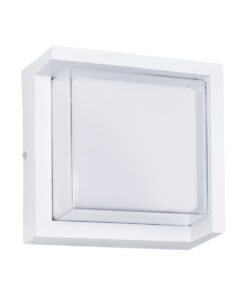 Alternative view of GLOBOSTAR® APEX 60772 Φωτιστικό Τοίχου - Απλίκα Εσωτερικού/Εξωτερικού Χώρου LED 10W 1050lm 120° AC175-265V Αδιάβροχο IP65 - Πλαστικό Σώμα - Φυσικό λευκό 4500K - Μ17 x Π17 x Υ9cm - Λευκό - Bridgelux Chip - 3 Χρόνια Εγγύηση