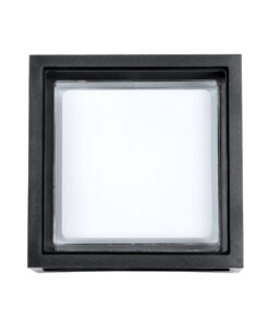 Alternative view of GLOBOSTAR® MAJESTIC 60773 Φωτιστικό Τοίχου - Απλίκα Εσωτερικού/Εξωτερικού Χώρου LED 10W 1050lm 120° AC175-265V Αδιάβροχο IP65 - Πλαστικό Σώμα - Φυσικό λευκό 4500K - Μ17 x Π17 x Υ9cm - Μαύρο - Bridgelux Chip - 3 Χρόνια Εγγύηση