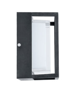 GLOBOSTAR® MAJESTIC 60773 Φωτιστικό Τοίχου - Απλίκα Εσωτερικού/Εξωτερικού Χώρου LED 10W 1050lm 120° AC175-265V Αδιάβροχο IP65 - Πλαστικό Σώμα - Φυσικό λευκό 4500K - Μ17 x Π17 x Υ9cm - Μαύρο - Bridgelux Chip - 3 Χρόνια Εγγύηση 11 60773 4